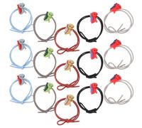 Outanaya 20pcs Cartoon Dinosaur Elastic Hair Ties for Ponytail Holders Hair Accessories Set for 8-12 Years Old Mixed Animal Designs