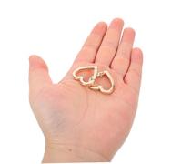 Outanaya 20pcs Heart Shaped Carabiner Clips with Smooth Spring Snap Action Zinc Alloy Key Rings for Backpack Dog Leash Water Bottle Holder Multipurpose Organizer