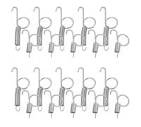 Outanaya 20pcs Rabbit Cage Spring Hooks Snap Hooks with Pull Ring Design Steel Construction Prevent Animals from Escaping for Bird Cage