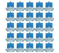 Outanaya 25pcs Box Treat Boxes Paper Easy to Stand Storing Candies Shark Shape Unique Chic Design for Shower Birthday Parties Party Supplies