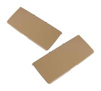 Outanaya 2pcs 2pcs Auto Sun Visor Mirror Covers Replacement for SUV Beige Vanity Mirror Flip Cover Angle Fit Interior Sunshade