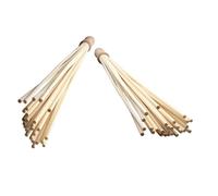 Outanaya 2PCS Bamboo Massage Stick Handheld Back and Leg Massager for Neck Shoulder Lumbar Muscle Relaxation Traditional Gua Sha Therapy Tool for Sensitive Skin