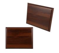 Outanaya 2pcs Blank Award Plaque with Beveled Edge, Unfinished Wood Trophy Plaque for Customisation, Coffee Wood Material, Tabletop Placement for Corporate Events and Academic Competitions