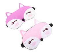 Outanaya 2pcs Cute Eye Elastic Blindfold for Sleep Fun Sleeping Masks for Boy Girl and Women for Travel and Night Sleeping