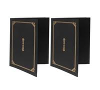 Outanaya 2pcs Elegant A4 Certificate Folder with Sturdy Construction and Sl esign, Document Covers for Graduation Festival and Back to School Party, Versatile Diploma Case for Awards