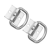 Outanaya 2pcs Heavy Duty Steel D-ring Tie down Anchors Hooks for Truck Bed Trailer Cargo Securing Break Strength, Sturdy Lashing Rings for Automotive Exterior Accessories