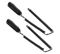 Outanaya 2pcs High Precision Capacitive Stylus Pen with Spring Coil Lanyard for Tablet and Pc, Smooth Touchscreen Experience for Drawing and Meetings, Universal Compatibility, Plastic