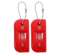 Outanaya 2pcs Ice Skate Sharpener Grindstone Red Sand Stone Sturdy Sharpening for Ice Skates and Figure Skating