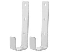 Outanaya 2pcs J Shaped Bed Ladder Bracket Bunk Bed Hook Bracket Iron Minimalist Design Reliable Accident Prevention Home Use