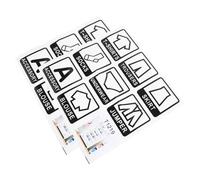 Outanaya 2pcs Large Self-Adhesive Clothes Size Label Stickers 28x28cm Clothing Classification Decals for Bedroom Wardrobe Organization and Identification