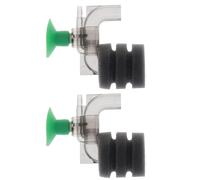 Outanaya 2pcs Mini Fish Tank Filter Sponge for Aquarium Oxygenation with Quiet Operation Suitable for Shrimp and Fish Made of Sturdy Filter Sponge and Plastic
