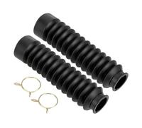 Outanaya 2pcs Motorcycle Front Shock Absorber Cover Rubber Front Shock Absorber Protector Black Dust Cover