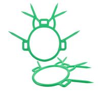 Outanaya 2pcs Plastic Calf Weaning Nose Rings Animal Husbandry Tools for Livestock Farming Easy Installation Gentle Material Promotes Independent Feeding Green Cattle Accessories