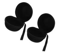 Outanaya 2pcs Portable Yo-yo Ball Storage Case EVA Zippered Carrying Bag Protective Holder for Travel Home Party School