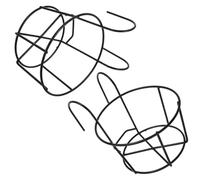 Outanaya 2pcs Rabbit Metal Hay Rack for Small Animals Hanging Feeder Cage Grass Holder 15cm Black Bunny Hay Feeder Rack in Rabbit Or Chinchilla Cages