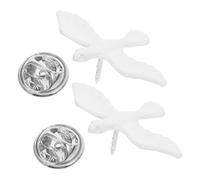 Outanaya 2pcs Religious Dove Lapel Pin Badge for Baptism and Confirmation Spiritual Accessory with Secure Clasp Meticulously Crafted Catholic Jewelry for Men and Women