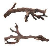Outanaya 2pcs Reptile Climbing Wood Natural Wood Stick Climbing Perch for Bearded Dragon, Reptile Enclosures