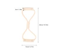 Outanaya 2pcs Resistance Bands for Workout Arms and Back, 40x13x1.2cm Elastic Exercise Straps for Women, Fitness Training Tool for Pilates and Yoga Random Color