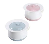 Outanaya 2PCS Urinal Bucket with Lid Portable Urinal Pot Non Skid Handle Durable for Adults Practical Chamber Pot for Easy Cleanliness