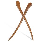 Outanaya 2pcs Vintage Wooden Hair Chopsticks Decorative Hairpin for Women Simple Hair Stick Accessories for Casual Party Celebration Hairstyles