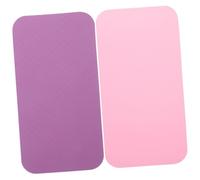 Outanaya 2pcs Yoga Kneeling Mat Protective Cushion Set Thickened Knee Pad for Exercise and Pilates Deep Purple Princess Pink Yoga Pads