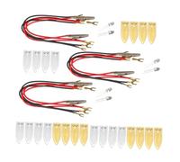 Outanaya 3 Sets Fruit Battery Science Experiment Kit DIY Physics Teaching Kit with Potato Lemon Batteries for Stem Learning Educational Electronic Clock Project for Students and Family