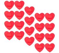 Outanaya 30 Sheets Heart-Shaped Bandages Stickers Breathable Wound Patches Strong Viscosity High-Grade Medical Adhesion Pe Material Independent Small Packages for Wound Protection