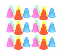 Outanaya 30pcs Colorful Agility Training Cones for Soccer and Roller Skating, Pe Material, Safe to Use, Skating Skill, for Games at Parties and Events