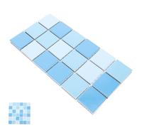 Outanaya 36pcs Ceramic Mosaic Tiles for Kitchen Backsplash and Swimming Pool Durable Scratch Resistant Blue Tiles with Seamless Design Suitable for Bathroom Craft Projects and Outdoor Decor
