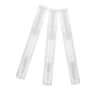 Outanaya 3pcs 5ml Foundation Twist Pens Refillable Nail Oil Pen Cosmetic Container with Silicone Tip for Lip Gloss and Cuticle Oil Application, Travel Makeup Tool