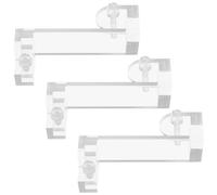 Outanaya 3pcs Acrylic Aquarium Bracket Support Clips for Suspended Negative Pressure Tanks and Fish Tanks, Adjustable Screw Mounting Holder with 6mm Gap for Testing Operations