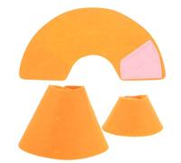 Outanaya 3pcs Anti-bite and Anti-lick Cone Collar Soft Breathable Woolen Waterproof Material Small Medium Large Sizes for Bathing and Postoperative Care Suitable for Gerbils Chinchillas