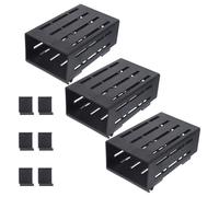 Outanaya 3pcs Aquarium Planting Basket Aquatic Plant Basket Ventilation to Root Structure Easy to Transport Plastic Fish Tank Hydroponic Plants Holder