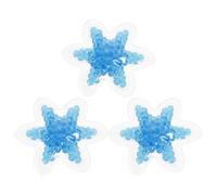Outanaya 3pcs Cold Compress Bag Hot Compress Bag Ice Pack Lightweight Gel PVC Material 3.54x3.14x0.31inch Size Reducing Stiffness Reusable Cooling for Home and Camping Muscle Body Relief