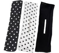 Outanaya 3pcs Lazy Hair Curler Bun Maker Set with Black and White Polka Dot Twist Bow Hair Clips for Women for Casual and Party Updos