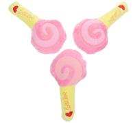 Outanaya 3pcs Plush Dog Chewable Teething Squeaky Pet Chew Discourage Destructive Behavior Indoor Puppy for Puppies and Dogs