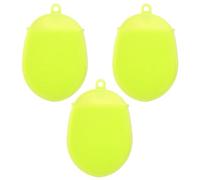 Outanaya 3pcs Silicone Bath Brush Set for Body and Face Cleansing with Massage Function, Easy to Scrubber Brushes Suitable for Babies and Teens, Blue Colour Random Color