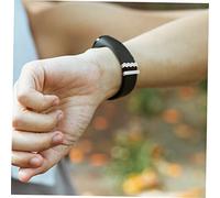 Outanaya 3pcs Smartwatch Band Charms Rhinestone Heart Pendant Decor Silicone Material Decoration Multi-Color Charms for Wearable Adjustable Size