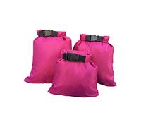 Outanaya 3pcs Waterproof Dry Bag Set Rose -Light TPU Fabric, 1.5l 2.5l 3.5l Capacity, Sealed Storage Pouch for Outdoor Camping, Kayaking, Rafting and Fishing