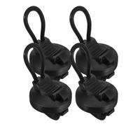 Outanaya 4pcs Bike Flashlight Mount Bracket 360° Rotatable Universal Bicycle Light Holder Clamp for Handlebars Suitable for Outdoor Cycling and Stroller Accessories