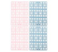 Outanaya 4pcs Cage Resting Mat Pet Foot Pads Easy to Clean High Strength Plastic for Cage and Kitchen Floor Suitable for Guinea Pigs and Rabbits