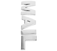 Outanaya 4pcs Mailbox Sticker Letter Sticker 3D Letters Metal Decal Waterproof Metal Zinc Alloy Simple Design Minimalist Outdoor