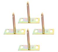 Outanaya 4pcs Metal Electric Motorcycle Seat Lock Hook Replacement Parts, Motorbikes Saddle Lock Plate with 5cm Hole Distance for Electric Scooter and Bike Seat Cushion Security