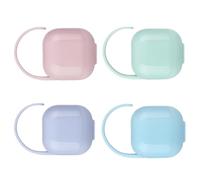 Outanaya 4pcs Pacifier Box Holder Case for Pacifier Storage for Go Use Made of Material Random Color