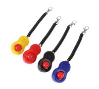 Outanaya 4pcs Pet Training Sound Kit with Wrist Strap and Elastic Ring Humane Design Pet Tool for Dog Cat Obedience Stop Barking Sit Fetch Shake Training Professional Scientific Sound