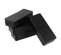 Outanaya 4pcs Rectangular Tinplate Tea Storage Box Elegant Tea Organiser Mini Metal Containers for Travel Office and Home Use Compact and Portable Design