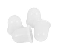 Outanaya 4pcs Silicone Cupping Set Vacuum Suction Cups for Home Massage Therapy, Small Facial Back Massage Cups, Manual Silicone Suction Device for Relaxation