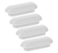 Outanaya 4pcs Toilet Lid Bumper Pads Collision Cushioning Gasket with Strong Adhesive Silent Noise Reducing Toilet Seat Buffers for Bathroom Safety and Surface Protection