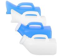 Outanaya 4pcs Travel-Friendly Urine Bottles Portable Urinal for Women Mens Urination Bottle Sturdy Design for Easy Handling