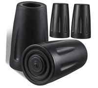 Outanaya 4pcs Trekking Pole Tip Caps Lightweight Slip Walking Stick Ends Replacement Tips for Hiking Poles Compatible with Cement